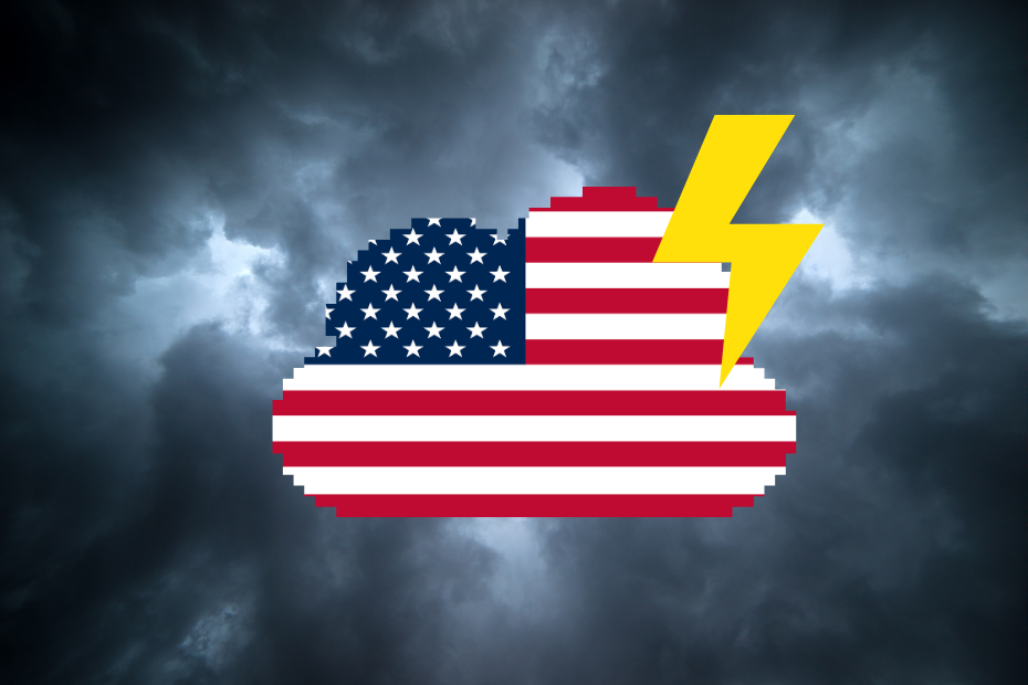 Dunkle Wolken über Europas Cloud-Nutzern US-Clouds